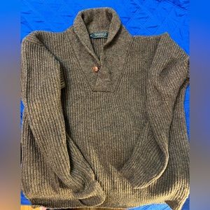 Just in men’s Greenwich Shetland wool sweater
